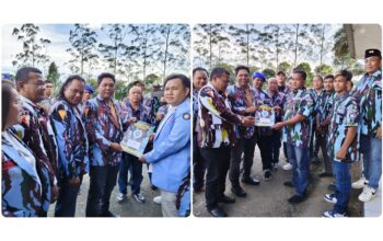 Ketua DPD IPK Karo Maha Sendi S Milala Serahkan Mandat LBH dan Ransus Juhar di Puncak HUT ke-57 IPK