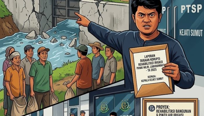 Retak Dini Irigasi Panai Hilir